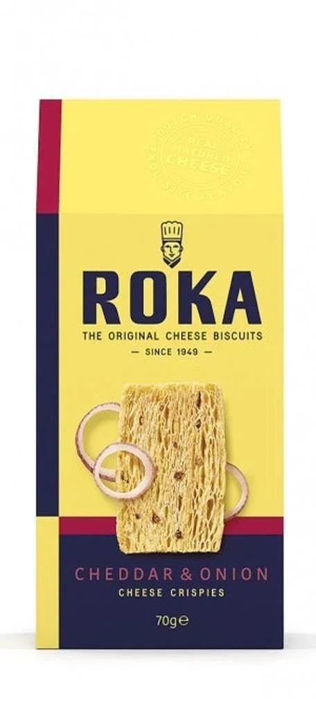 Roka Cracker Crisp Cheddar Cheese Onion