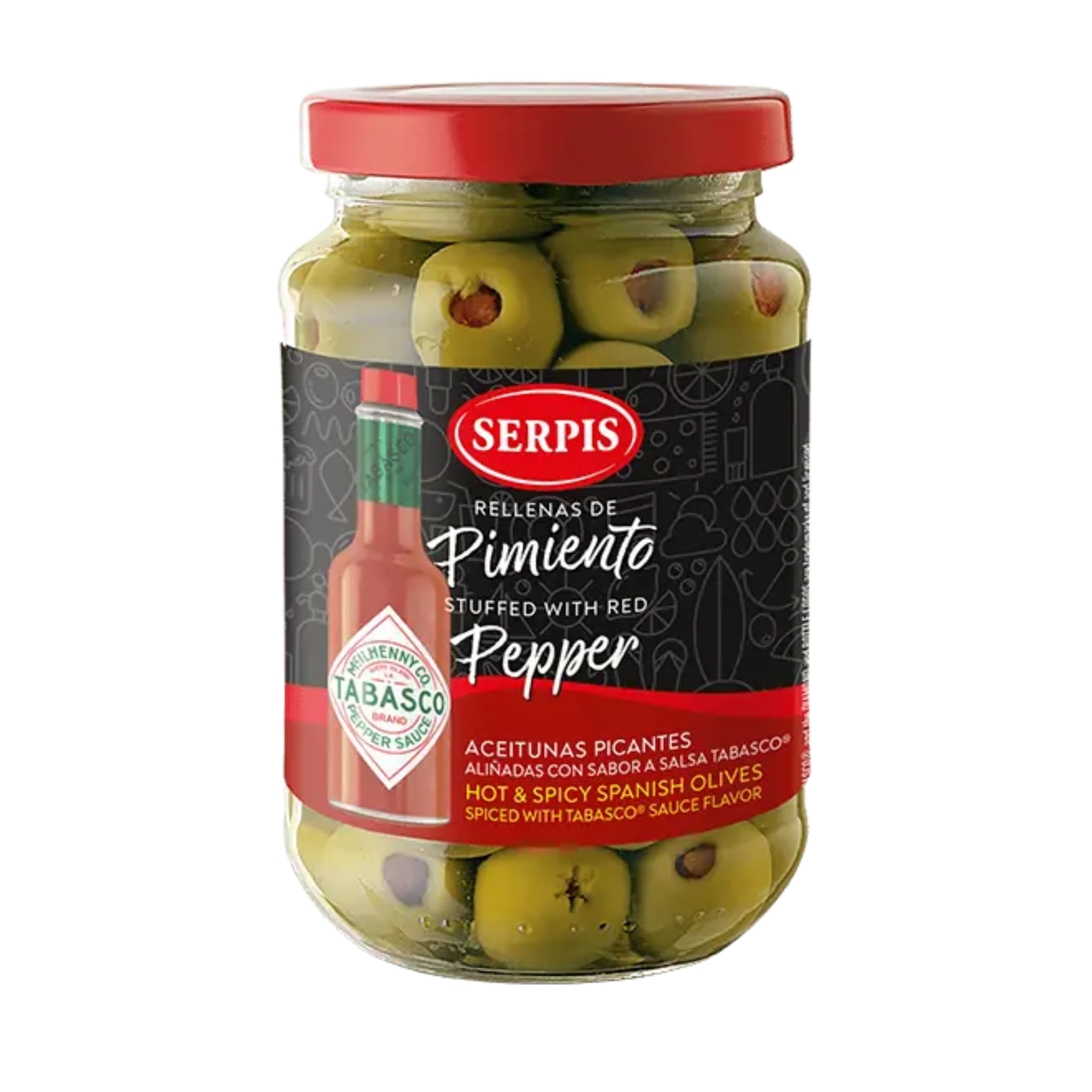 Olive Spanish Tabasco Hot Spicy
