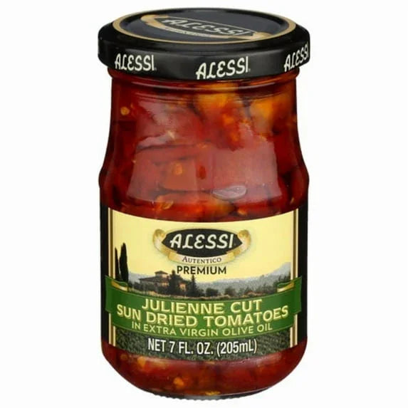 Alessi Premium Sun‑Dried Tomatoes in Extra Virgin Olive Oil – 7 fl oz